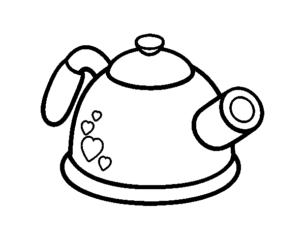 Pressure teapot coloring page - Coloringcrew.com