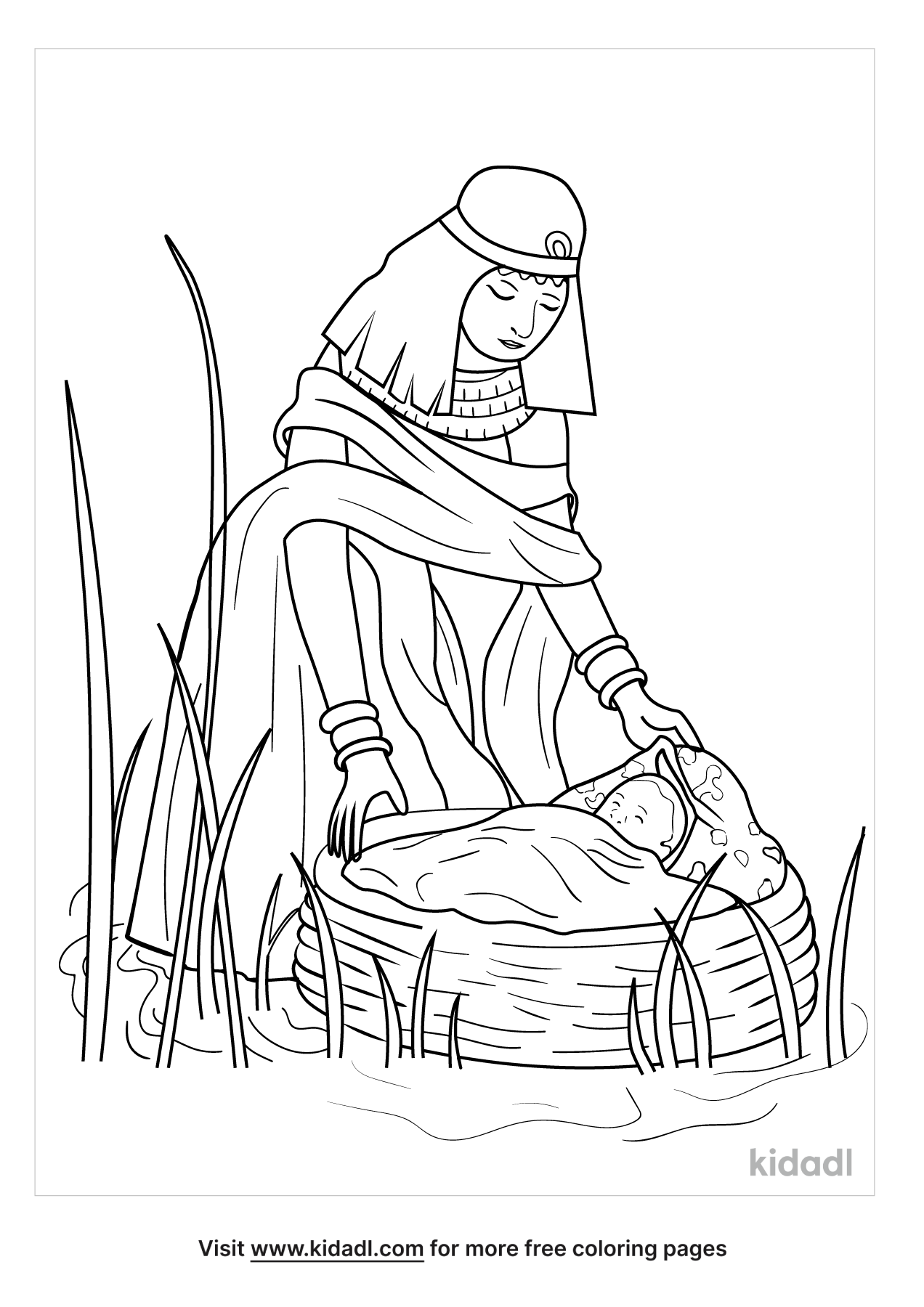 Miriam And Moses Coloring Pages | Free Bible Coloring Pages | Kidadl