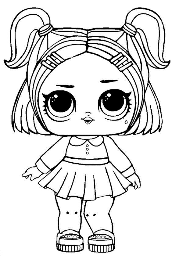 Surprise Doll Two Braids Coloring Pages - Lol Surprise Doll Coloring Pages  - Coloring Pages For Kids And Adults