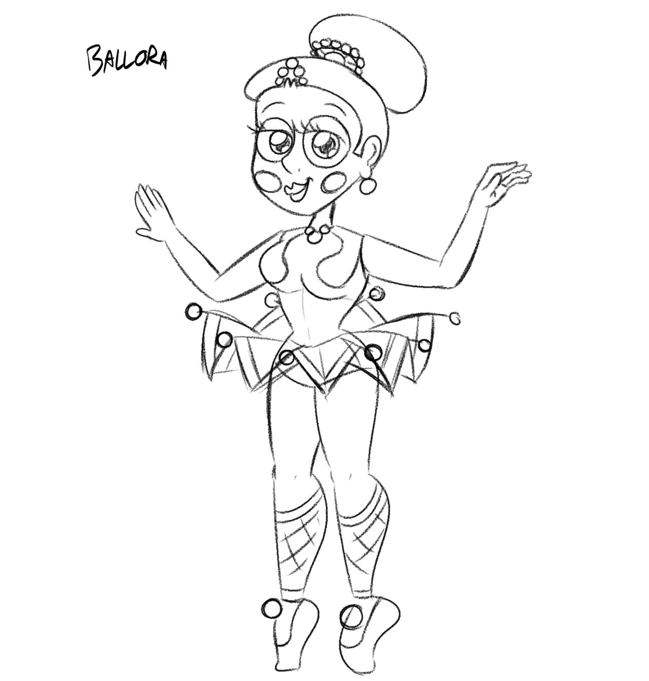 Blissfull: Fnaf Sister Location Ballora Coloring Pages