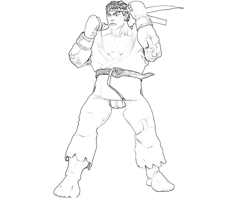 Ryu coloring pages