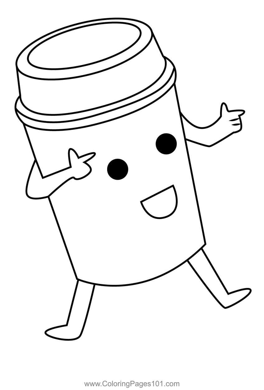 Paper Coffee Cup Coloring Page for Kids - Free Crocodile Printable Coloring  Pages Online for Kids - ColoringPages101.com | Coloring Pages for Kids