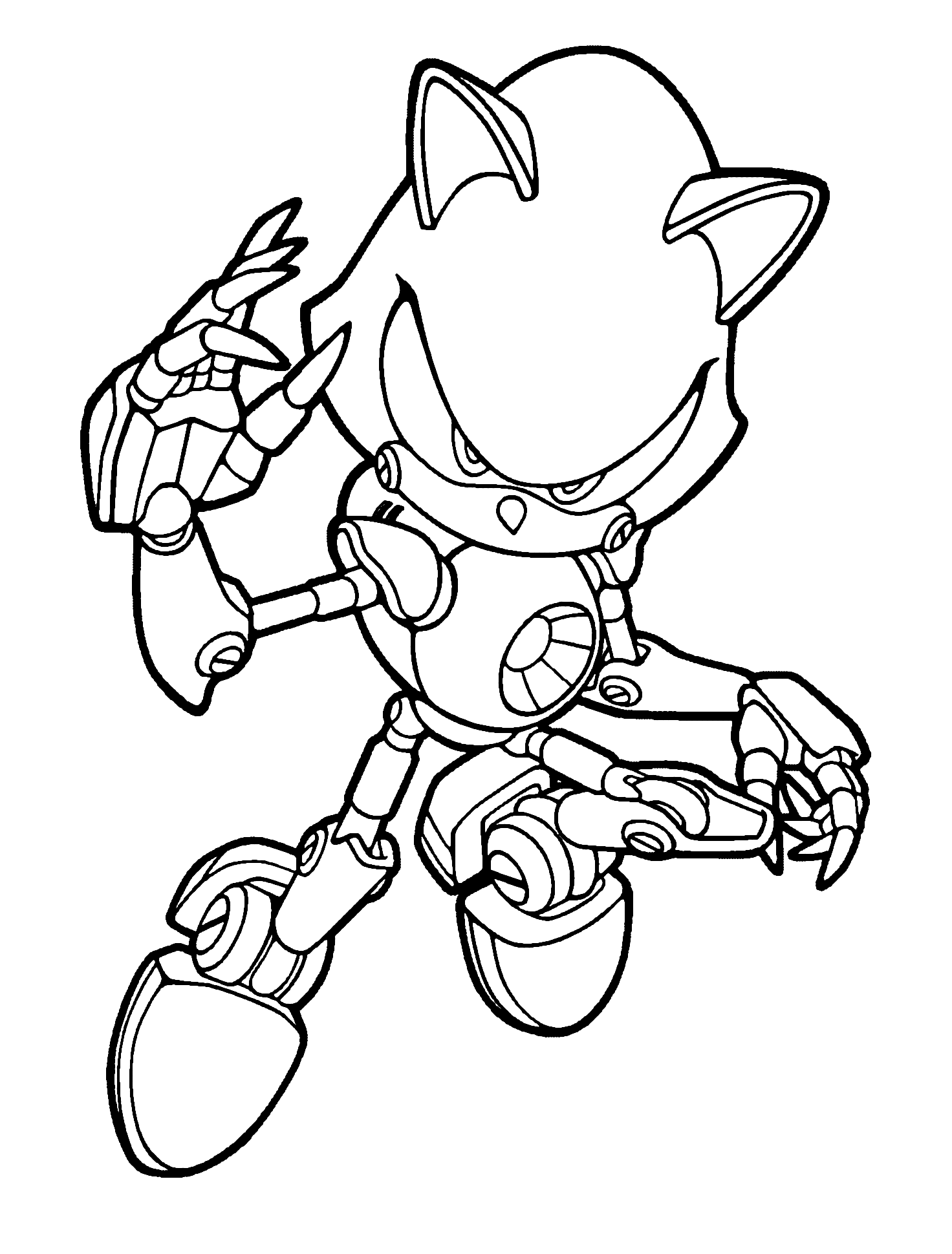 printable sonic colouring page - Clip Art Library