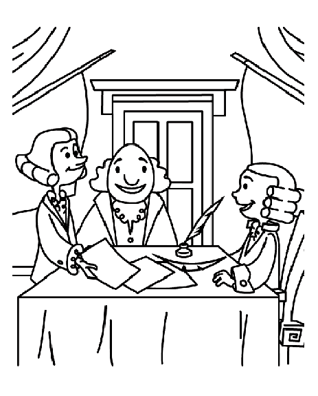 Signing for Independence Coloring Page | crayola.com