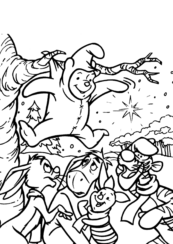 XMAS COLORING PAGES