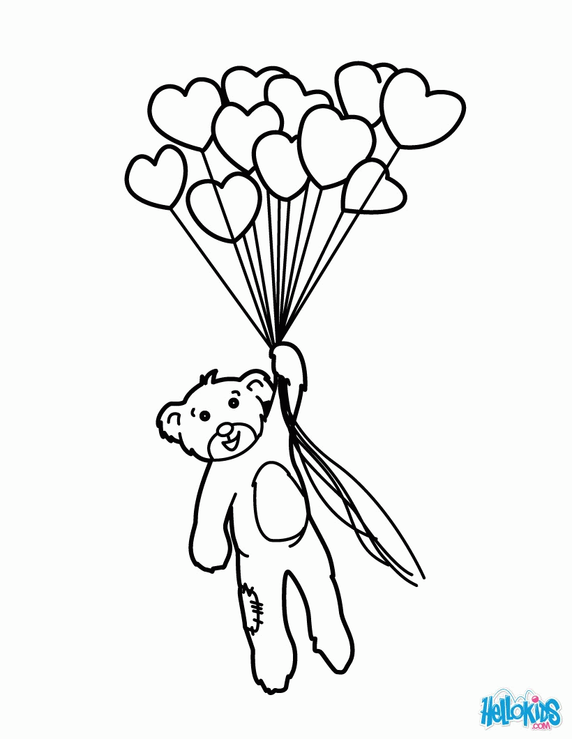 VALENTINE'S DAY coloring pages - Horse Love