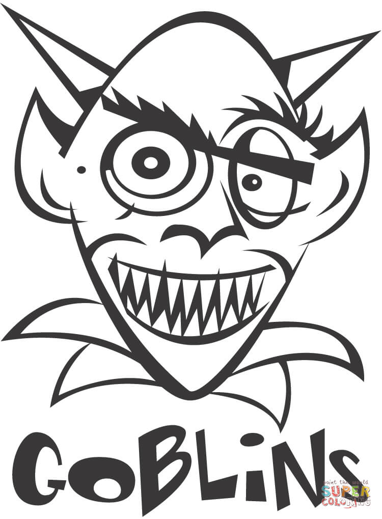 Goblin coloring page | Free Printable Coloring Pages