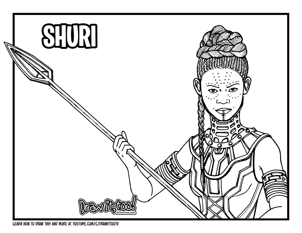 How to Draw SHURI (Black Panther ...