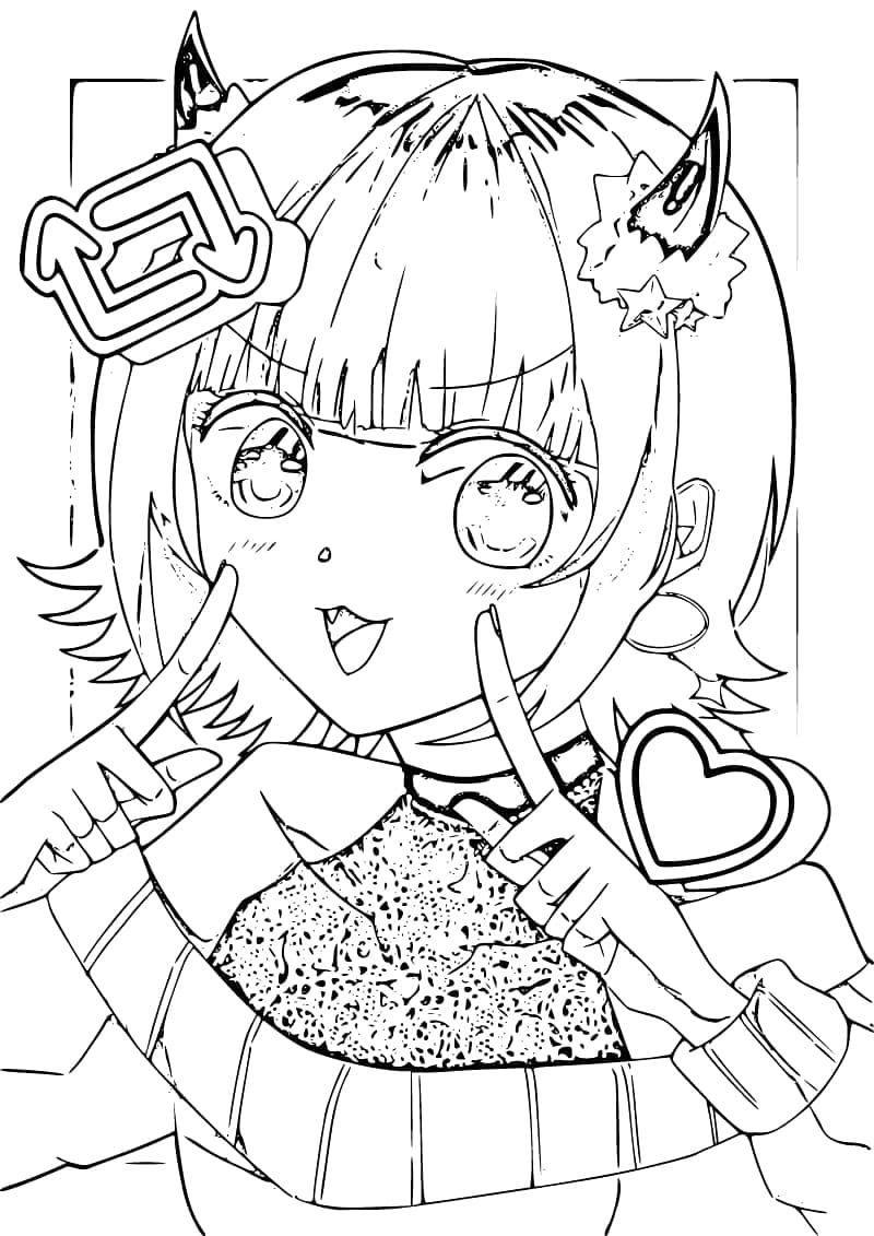 Mem Cho from Oshi No Ko coloring page - Download, Print or Color Online for  Free