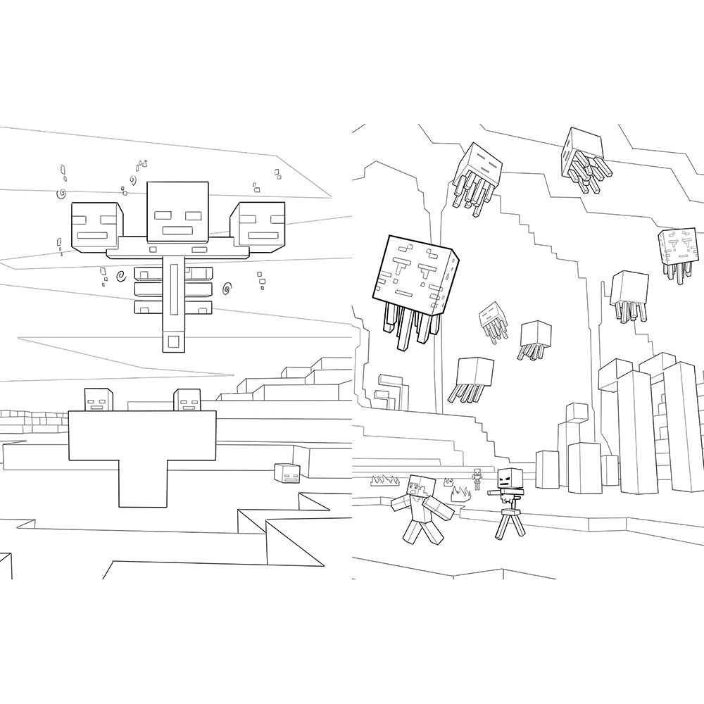 Official Minecraft Coloring Adventures Paperback Book: Create, Explore |  Official Minecraft Shop