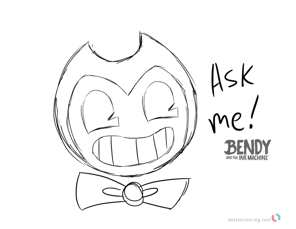 Striking Bendy and the Ink Machine Coloring Pages Printable ...