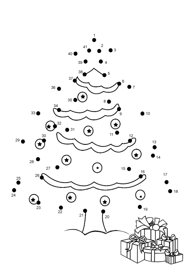 7 pics of christmas coloring pages connect the dots christmas ...