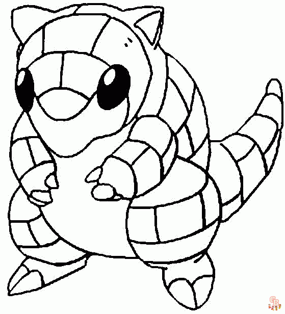 Sandshrew Coloring Pages ...
