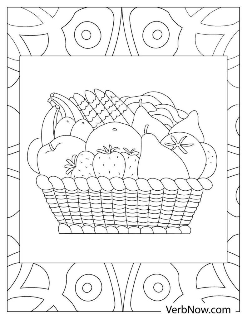Free FRUIT Coloring Pages & Book for ...