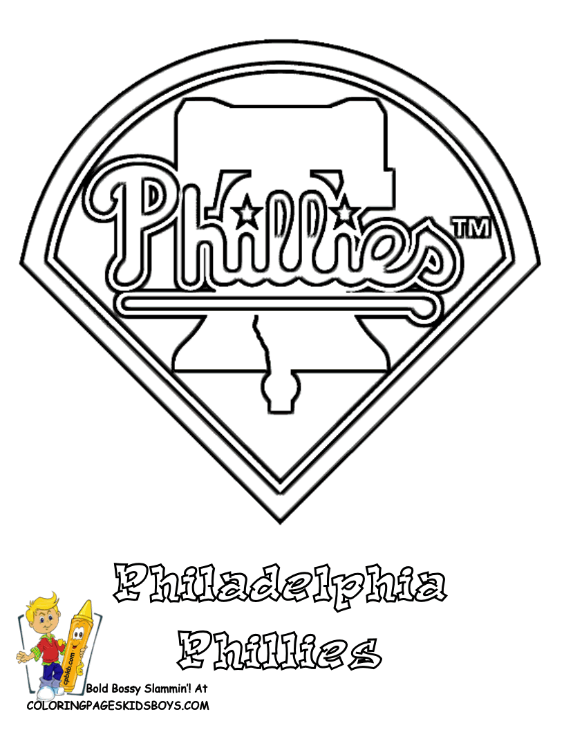 Phillies Baseball Coloring Pages | Baseball coloring pages, Sports coloring  pages, Phillies