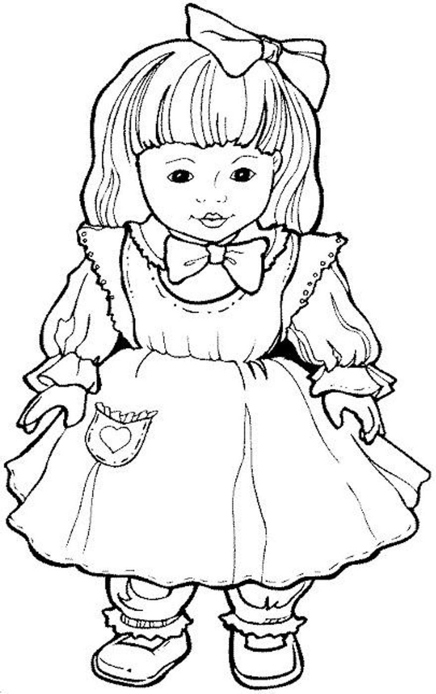 Barbie Doll Coloring Pages Free Free Printable Paper Doll Coloring ...