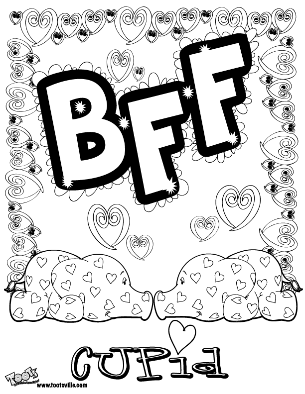 Printable Coloring Pages Best Friends - High Quality Coloring Pages