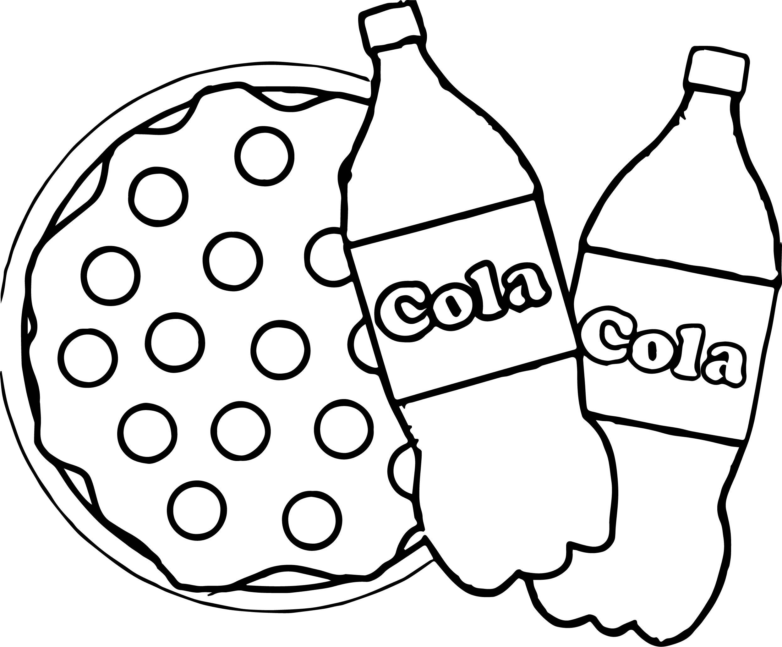 Cola Bottle coloring book to print and online