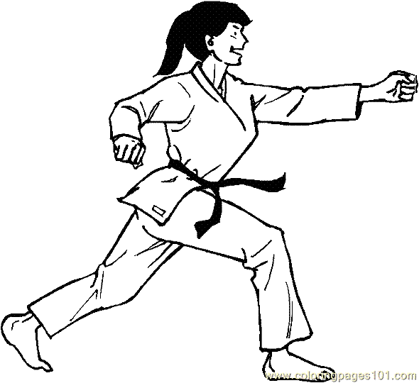 Boxing Judo Karate Coloring Page 03 Coloring Page for Kids - Free Others  Printable Coloring Pages Online for Kids - ColoringPages101.com | Coloring  Pages for Kids