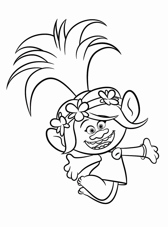 Trolls Coloring Pages - Free Printable Coloring Pages for Kids