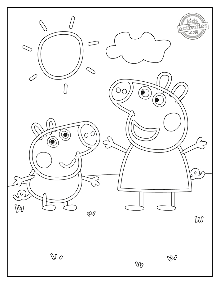 Free Peppa Pig Coloring Pages | Kids Activities Blog