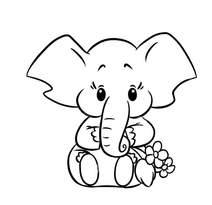Baby Elephant Coloring Pages Ba Elephant Coloring Pages Bfc Elephants Free Printable Coloring - albanysinsanity.com | Elephant coloring page, Monkey coloring pages, Animal coloring pages