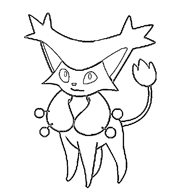Coloring Pages Pokemon - Delcatty - Drawings Pokemon