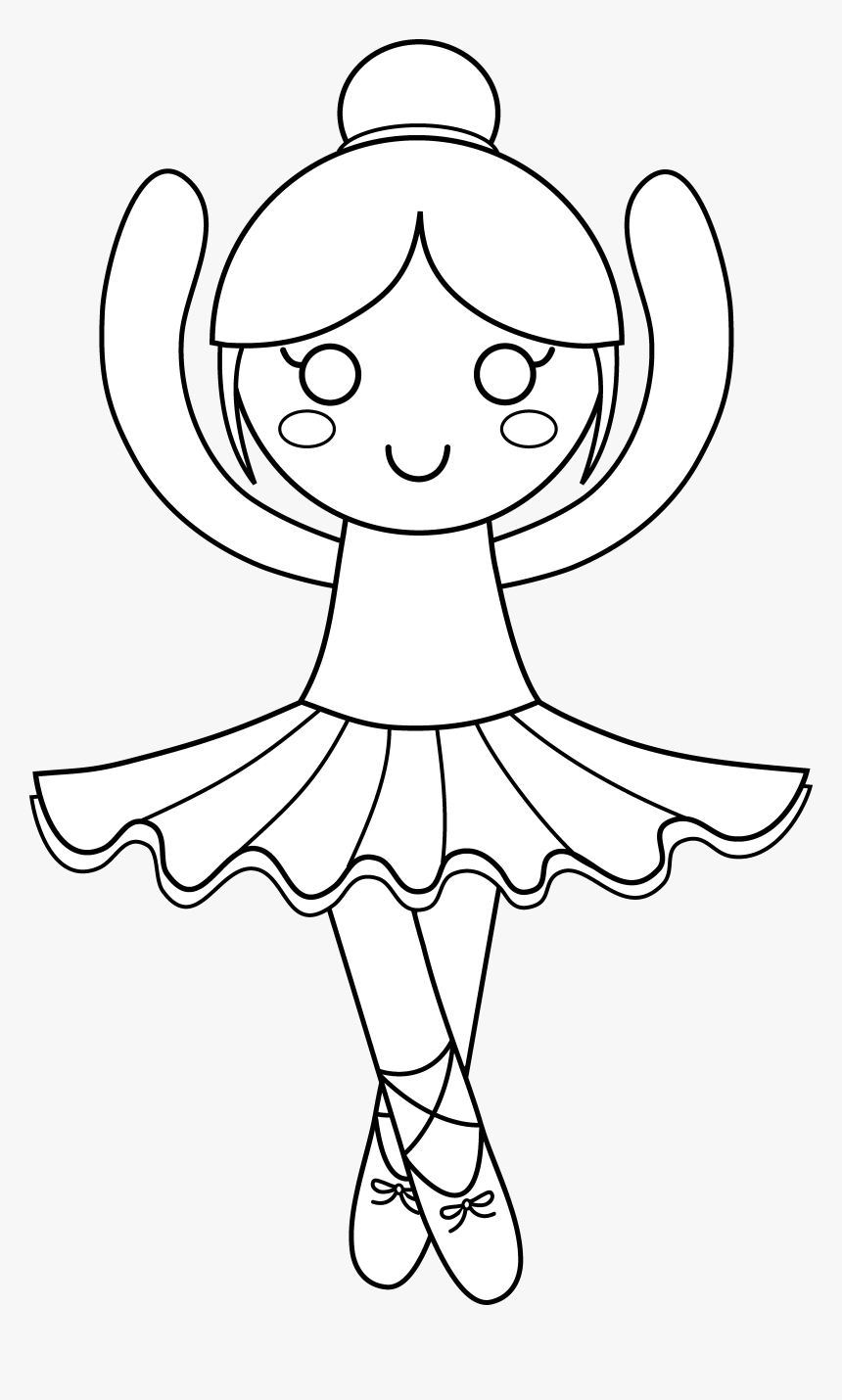 Cute Ballerina Coloring Pages, HD Png Download , Transparent Png Image -  PNGitem