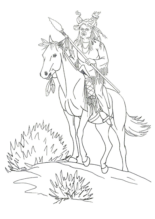 Coloring Page Medicine Man - free ...edupics.com