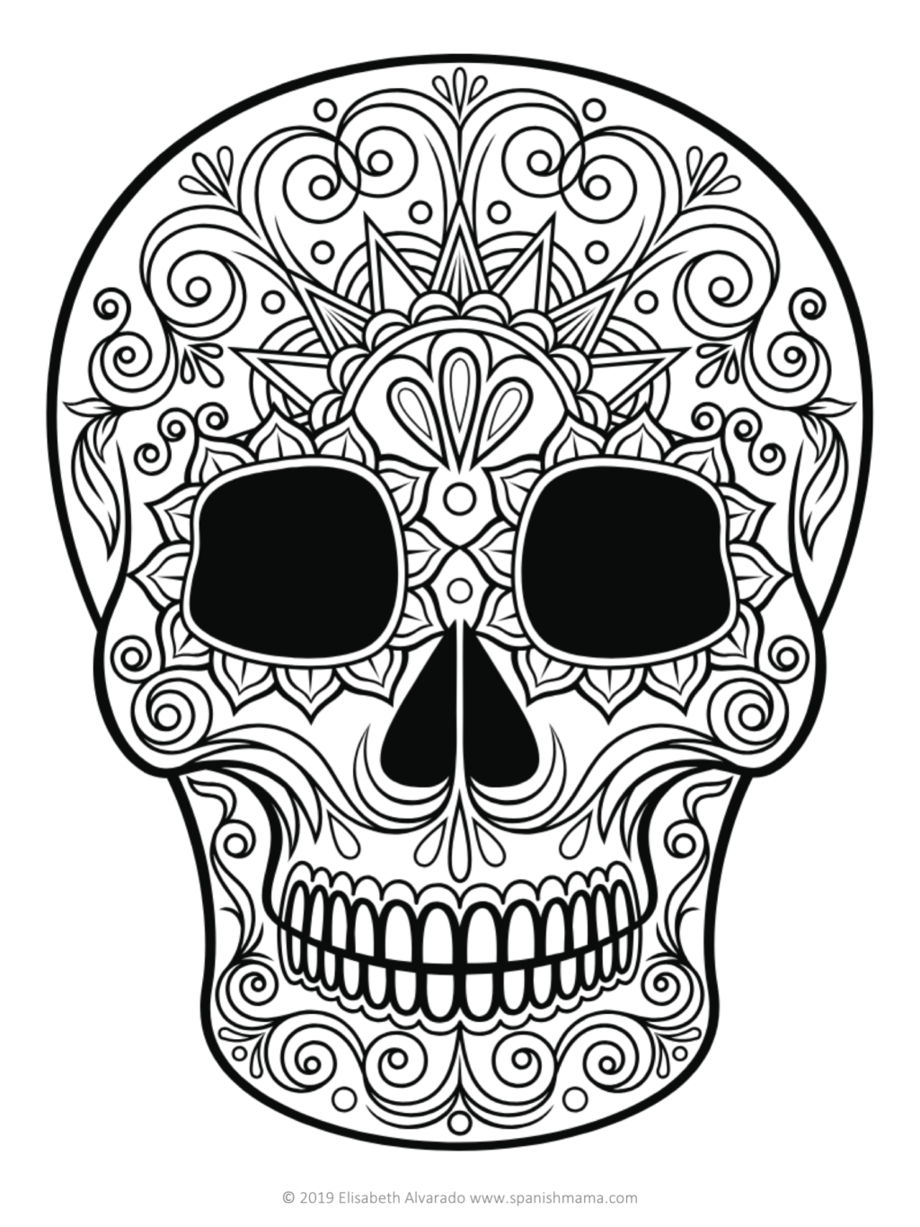 Coloring : 41 Fabulous Day Of The Dead Skull Coloring Page Picture  Inspirations Sugar Skull Coloring Page‚ Day Of The Dead Skull Coloring Page  Cross Country‚ Day Of The Dead Skull Coloring