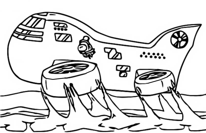 Coloring page Among us : The Airship 10