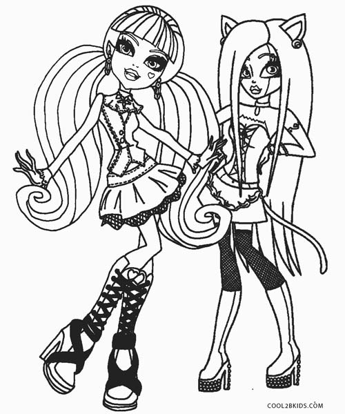 Free Printable Monster High Coloring Pages For Kids