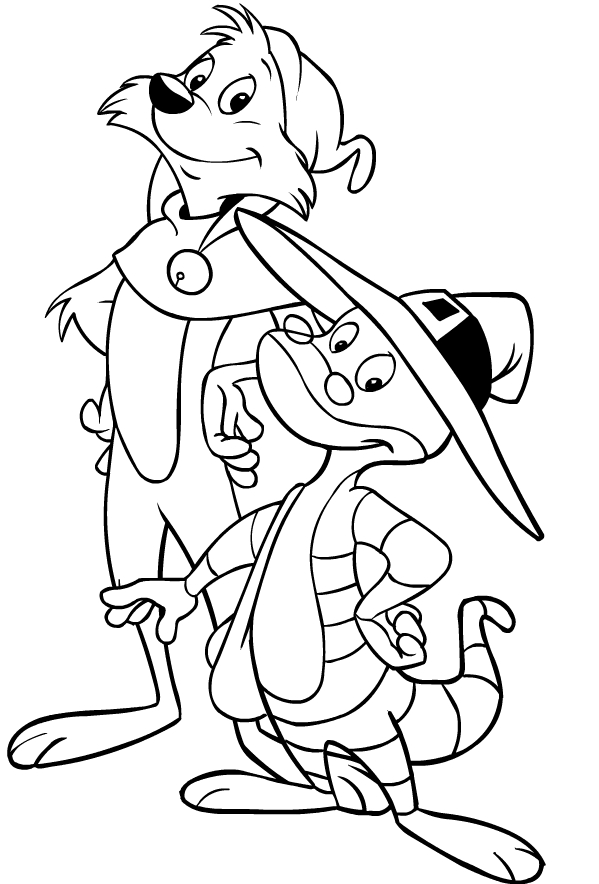 Drawing of Yoyo e Doc Croc di Simsalagrimm coloring page
