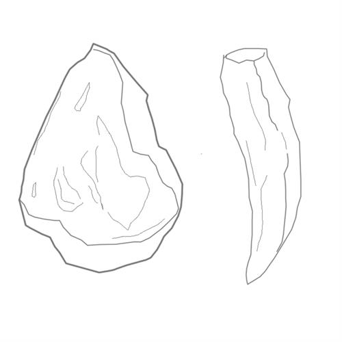 Coloring pages of Bone and Stone tools- image 12