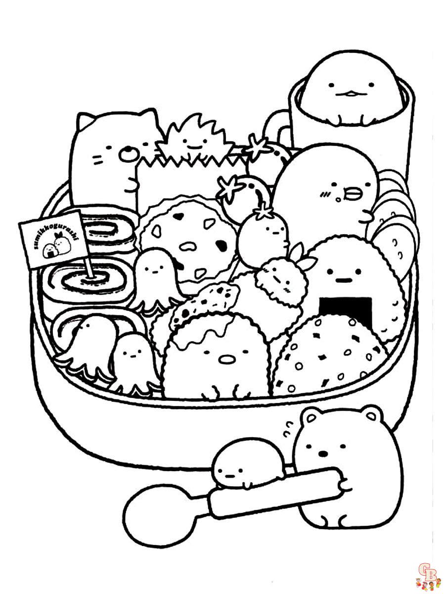 Printable Sumikko Gurashi Coloring Pages - GBcoloring