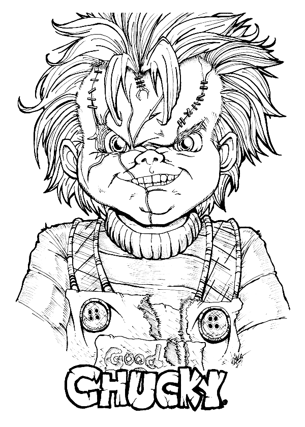 Chucky and Tiffany Coloring Pages - Chucky Coloring Pages - Coloring Pages  For Kids And Adults