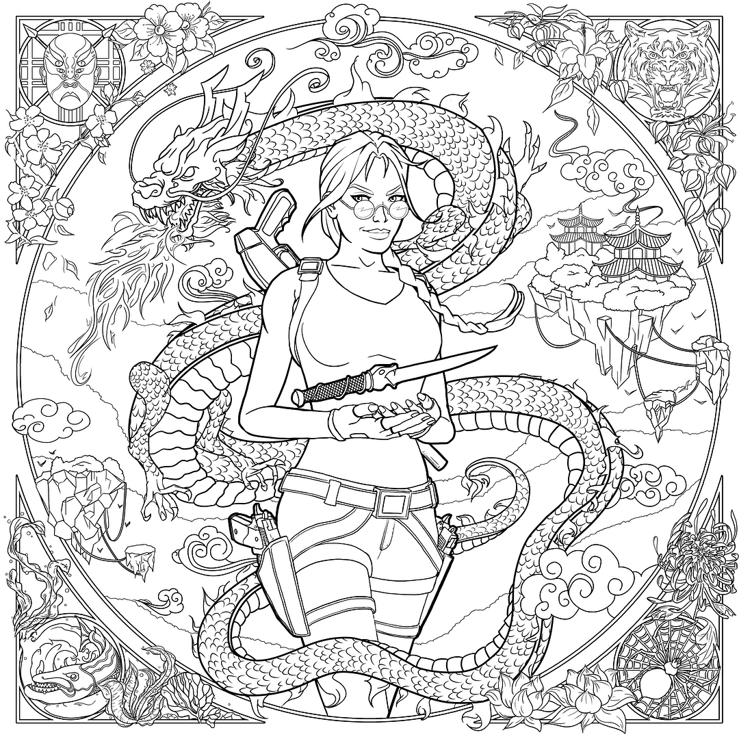 Tomb Raider' Colouring Book Coming in February 2019 – Tomb Raider Horizons