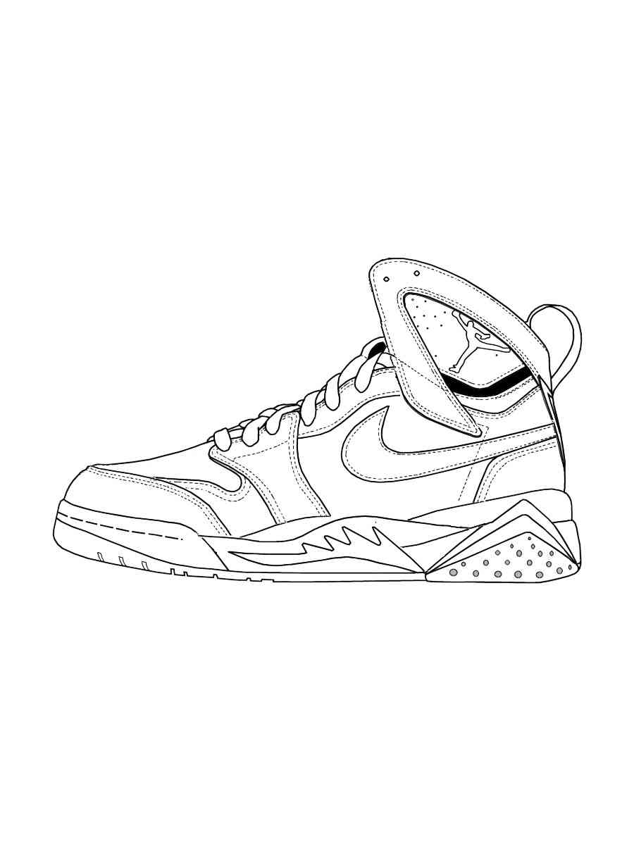 Free Air Jordan coloring pages. Download and print Air Jordan coloring pages