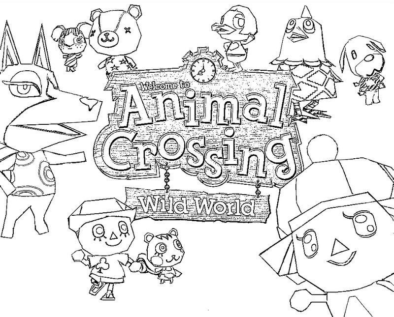 Coloring page Animal Crossing 1