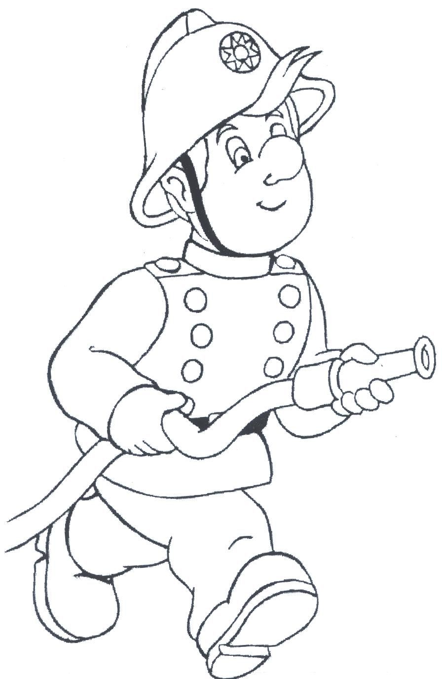 Printable Firefighter Coloring Pages | Coloring Me