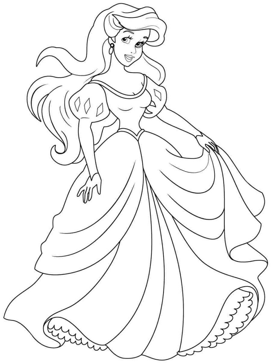 Ariel Coloring Pages Free To Print - High Quality Coloring Pages