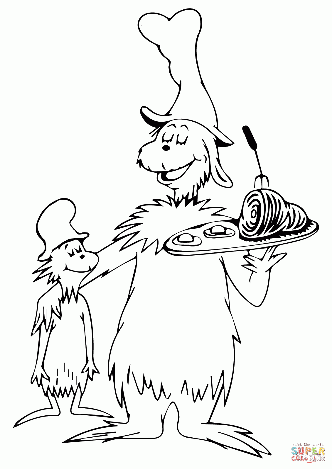 Dr suess coloring pages to download and print for free