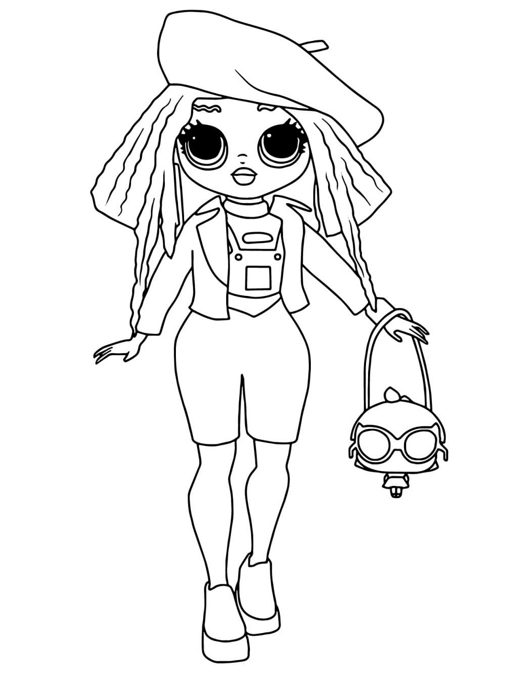 LOL OMG Girl Fashion coloring pages - Coloring pages