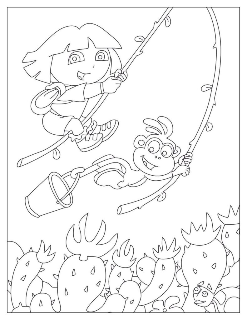 Free DORA Coloring Pages & Book for Download (Printable PDF) - VerbNow