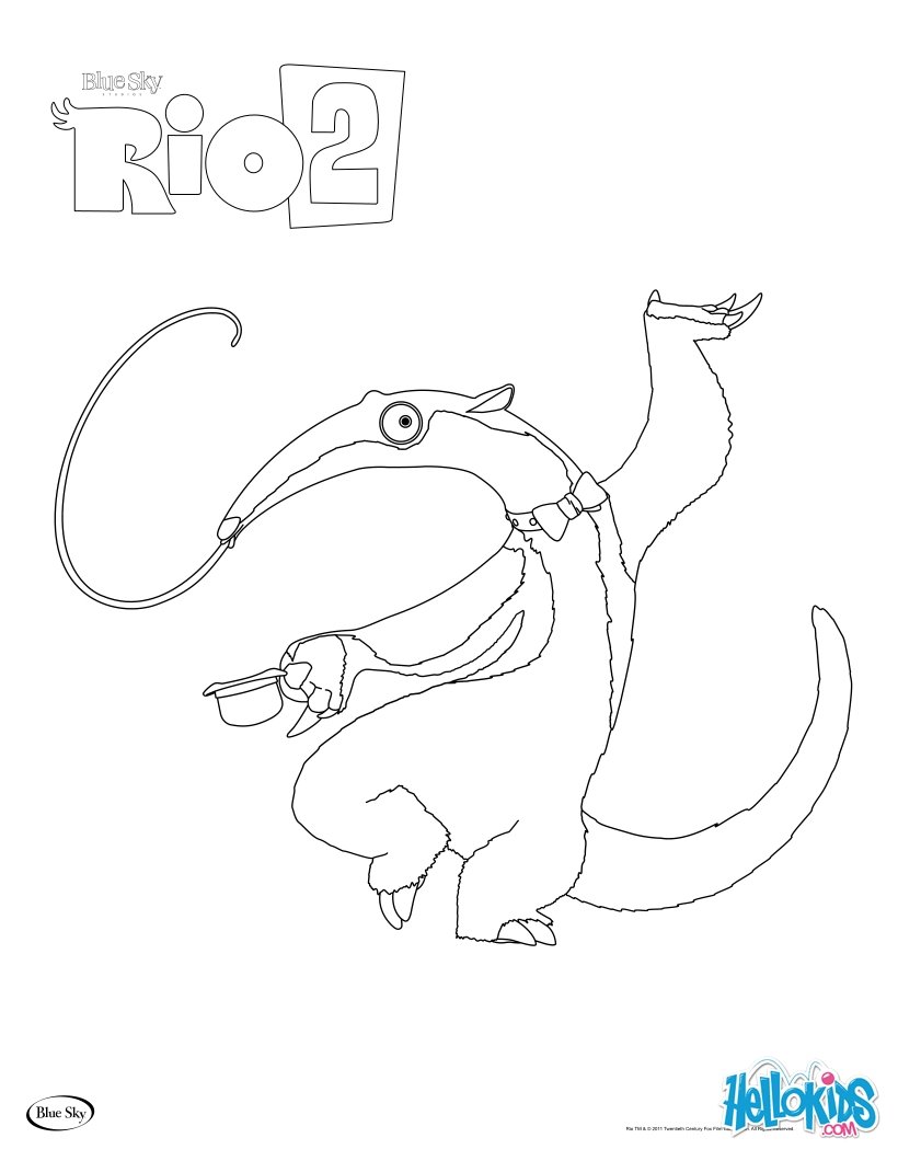 Rio 2 - charlie coloring pages - Hellokids.com