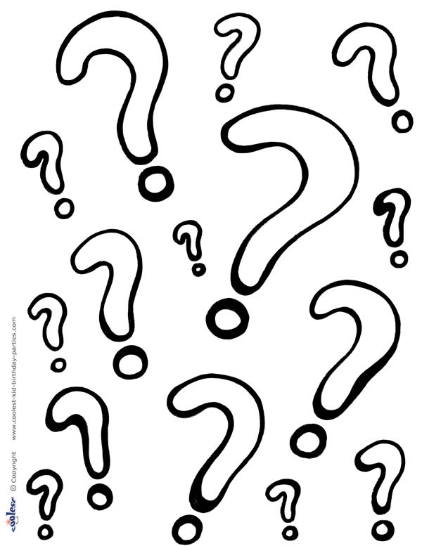 Printable Question Marks Coloring Page - Coolest Free Printables