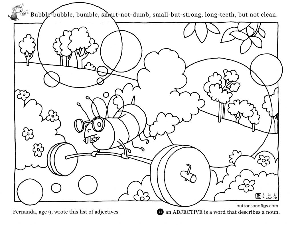 coloring & activity pages | buttons & figs