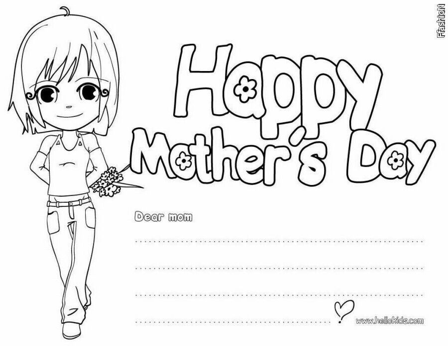 Anime Coloring Pages Mom - Coloring Pages For All Ages