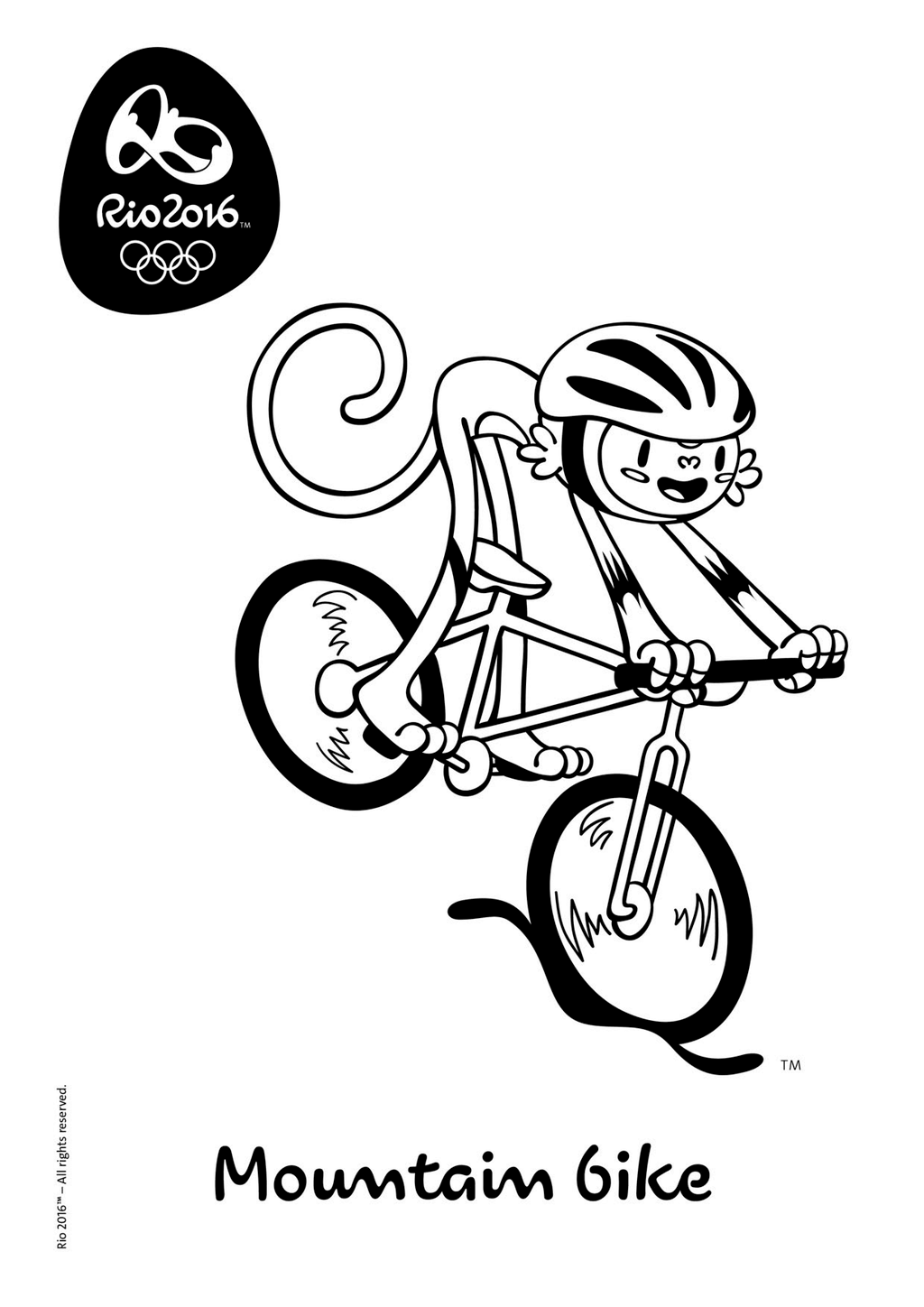 Mountain Bike Coloring Page - Get Coloring Pages