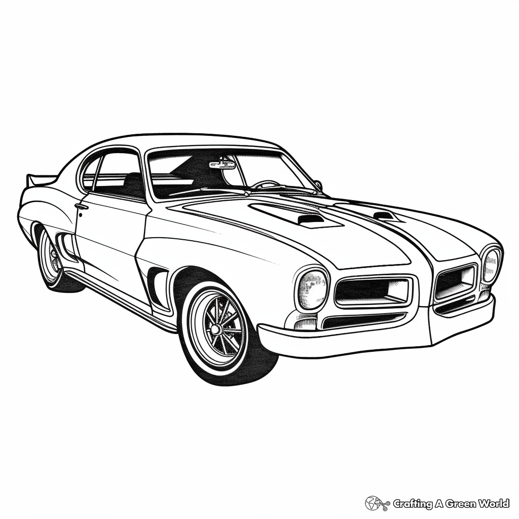 Muscle Car Coloring Pages - Free & Printable!